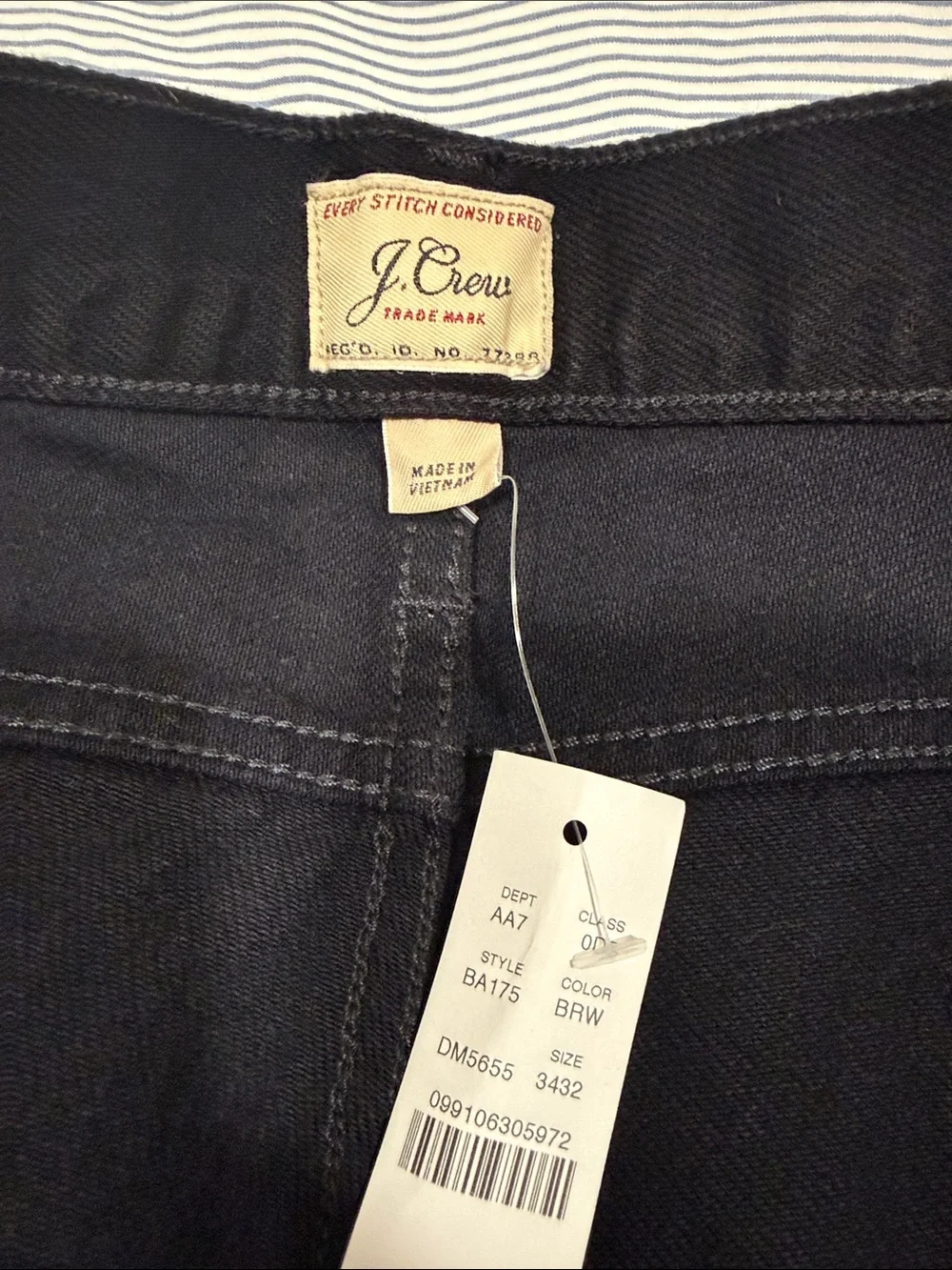 J. Crew Men's Slim Straight Jeans in Black